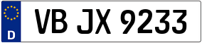 Trailer License Plate